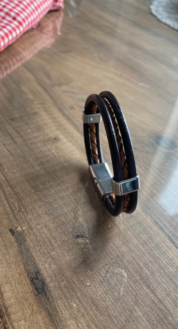 Kahverengi Erkek Bileklik - Görsel 2