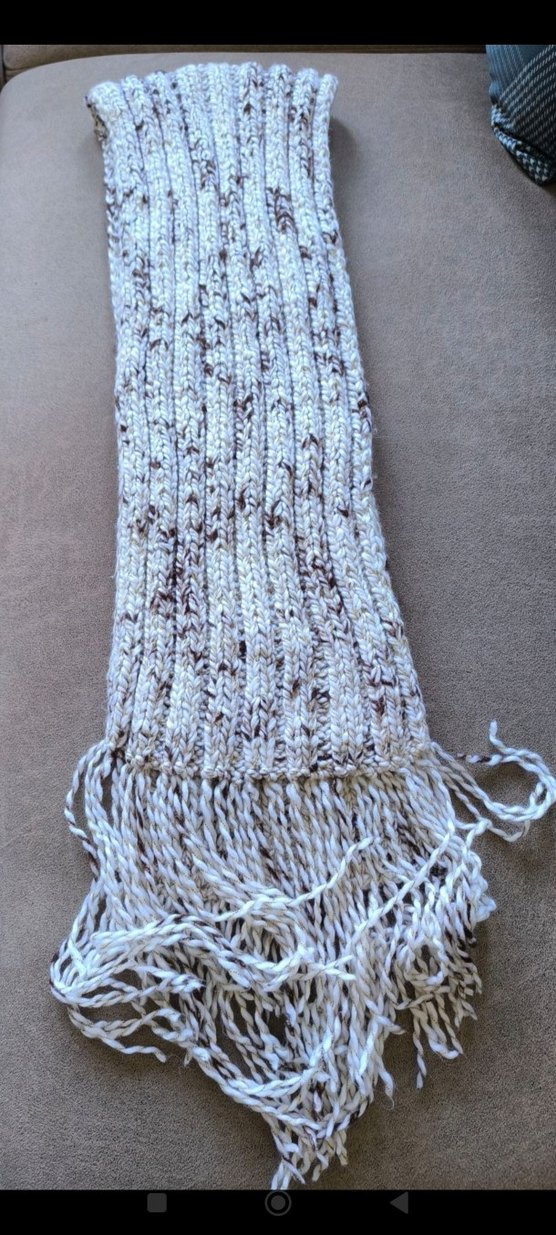 Bej Örgü Kadın Şal - Görsel 3