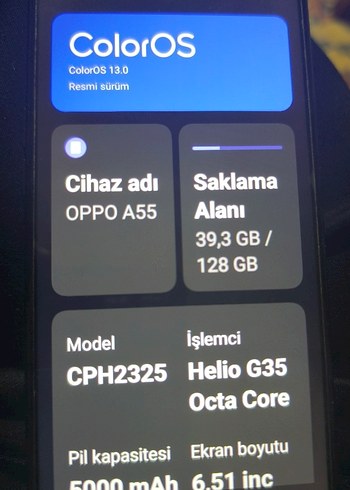 OPPO A55 Siyah Android Akıllı Telefon 128gb - Görsel 6