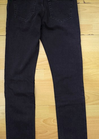 Siyah unisex Regular Fit Denim Jean - Görsel 2