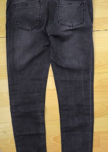 Gri Kadın Midi Boy Dar Kesim Denim Jean Collezione likralı - Görsel 2