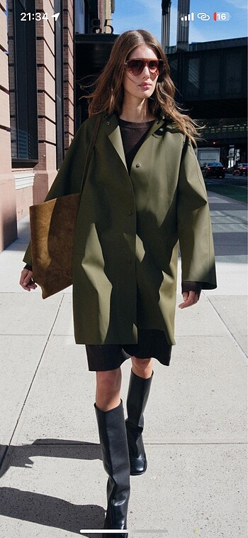 Zara kaplamalı parka - Görsel 6