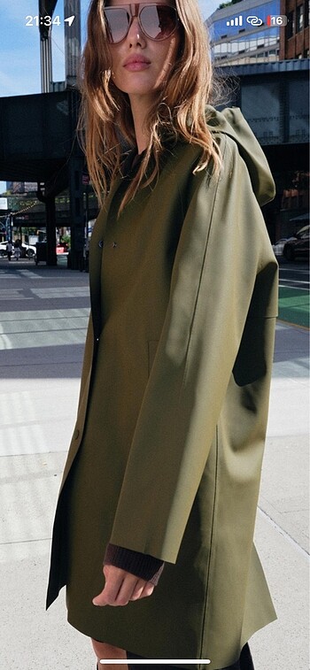 Zara kaplamalı parka - Görsel 4