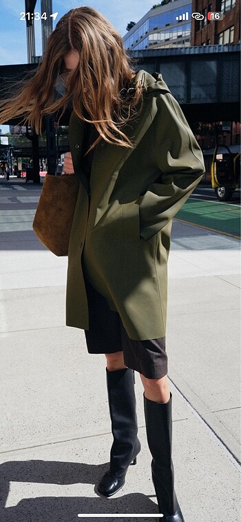 Zara kaplamalı parka - Görsel 5