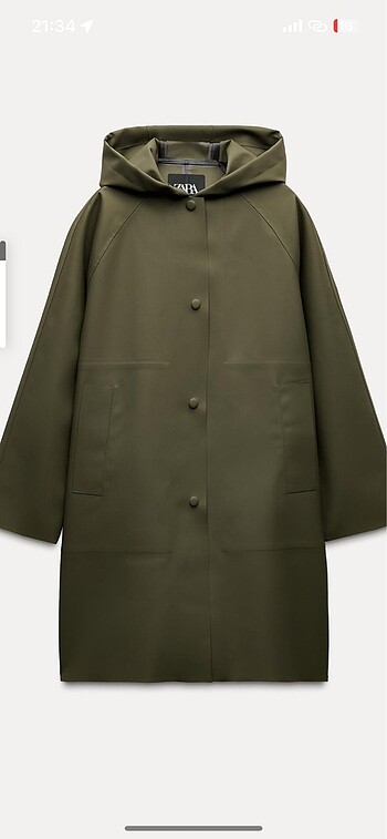 Zara kaplamalı parka - Görsel 8