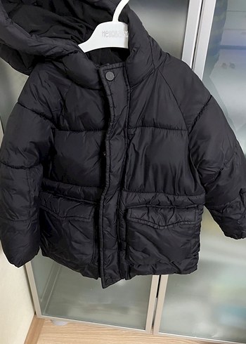Zara Düğmeli Siyah Erkek Çocuk Mont