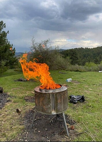 Bahçe şöminesi ateş Çukuru