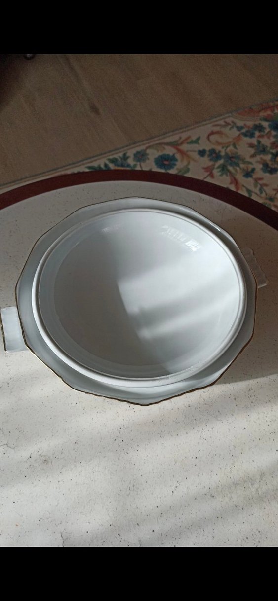 Beyaz Pastel Desenli Porselen Tencere - Görsel 4