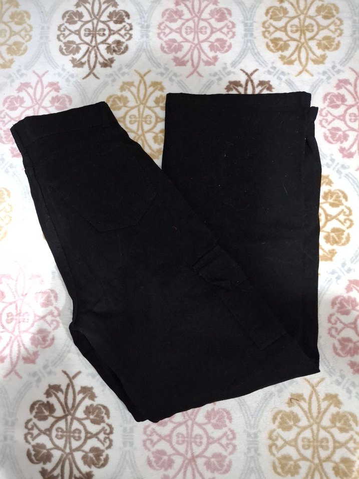 Siyah Kadın Pamuklu Pantolon - Görsel 3