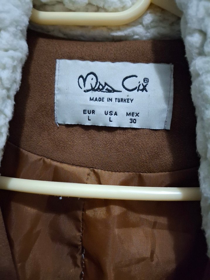 Kürklü Kahverengi Süet Kısa Kadın Ceket - Görsel 3