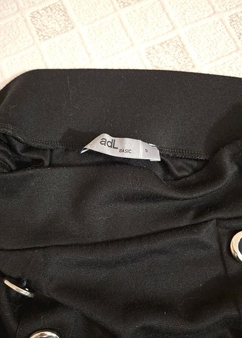 Düğmeli Siyah Midi Goth Kadın Mini Etek - Görsel 2