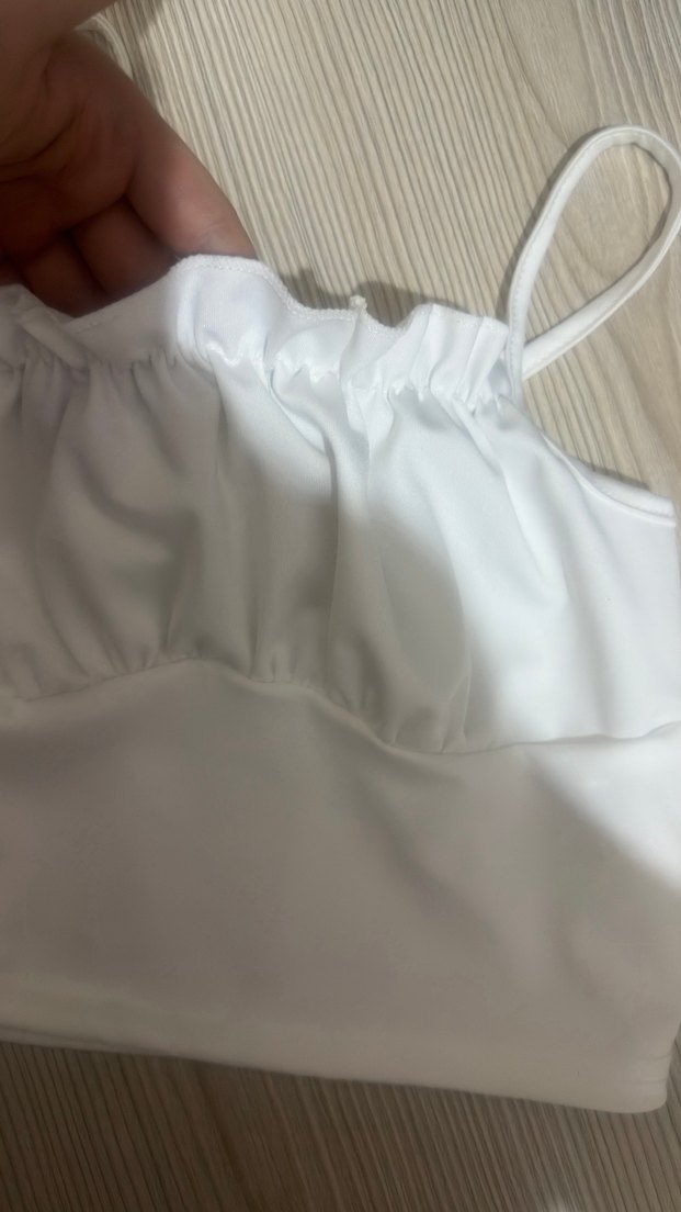 Beyaz Askılı Büstiyer - Görsel 2