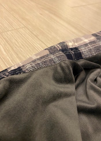 5 Yaş Beden gri Renk Zara Erkek Çocuk Gri Ekose Düğmeli Gömlek