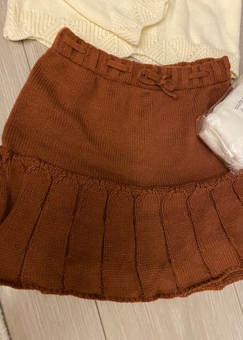LC Waikiki 3 lü Takım Triko Bebek Kız Takımı Uzun Kollu