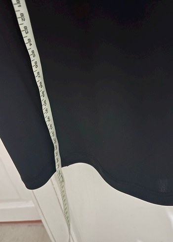 Journey Altın nakis Detaylı Siyah Uzun V Yaka Elbise - Görsel 5