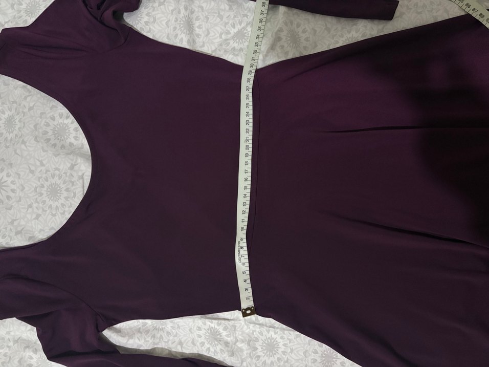 Kadın Mor  Uzun Kollu davet Elbisesi - Görsel 4