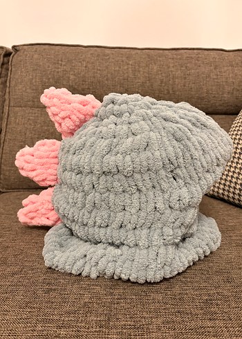 Kayak Kaski
 kılıfı örgü pembe gri bere - Görsel 3