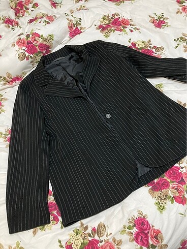 Çizgili blazer