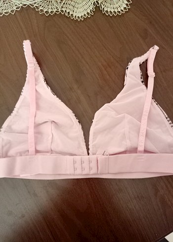 Victoria s Secret Pembe Ekose Desenli Rahat Sütyen
