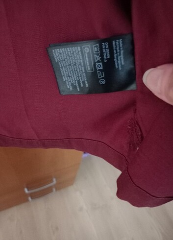 xl Beden bordo Renk H&M Gömlek L Beden 