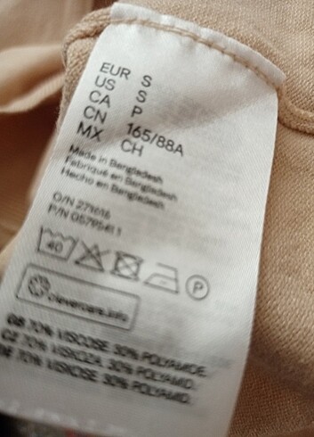 s Beden ten rengi Renk H&M Triko Kazak S Beden