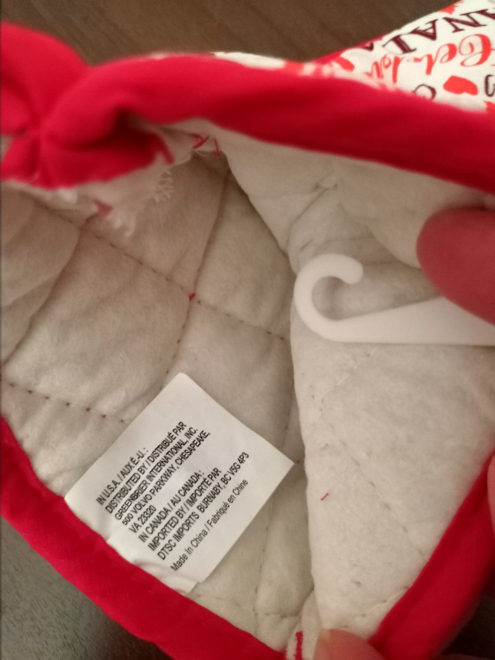 Renkli Baskılı Kırmızı Fırın Eldiveni - Görsel 3