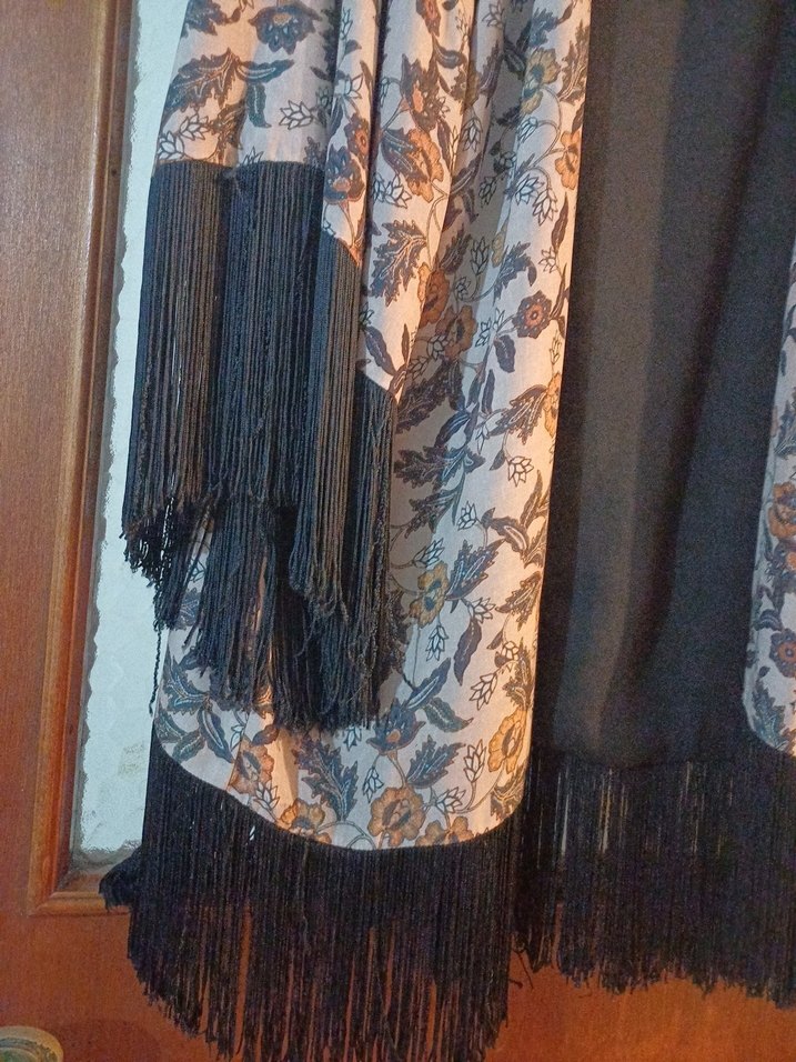 Bohem Gri Uzun Kimono Püsküllü - Görsel 3