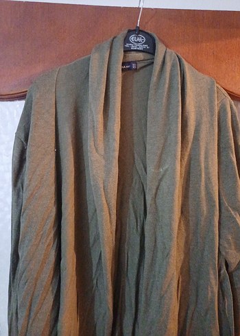 Kadın Salaş Midi Keten Hırka - Görsel 4