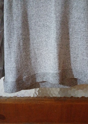 Gri Uzun Kollu Triko Kadın Kazak - Görsel 5