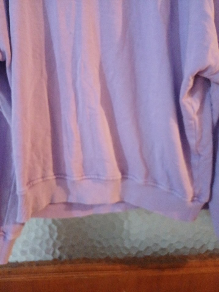 Mor Oversize Kadın Sweatshirt - Görsel 3