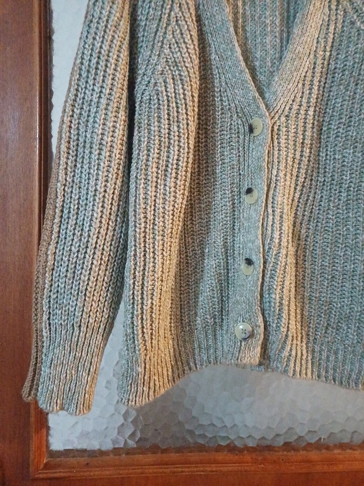 Gri Triko Kadın Hırka Midi Boy - Görsel 3