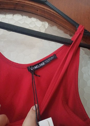 Kırmızı Midi Kadın Mayo - Görsel 4