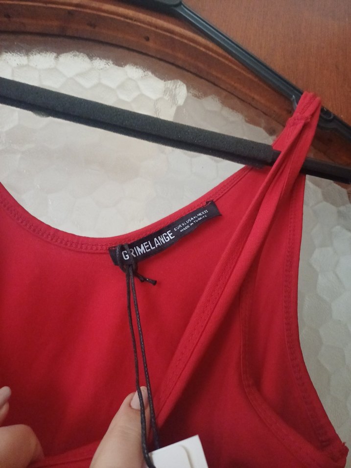 Kırmızı Midi Kadın Mayo - Görsel 4