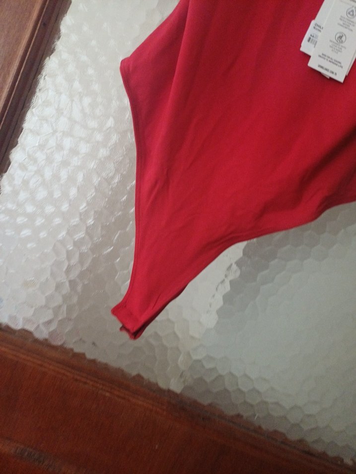 Kırmızı Midi Kadın Mayo - Görsel 5