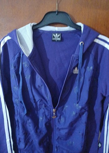 Kadın Kapüşonlu Mavi Spor Ceket - Görsel 6