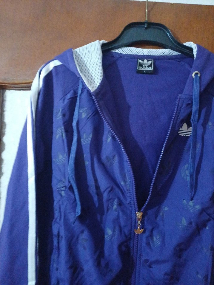 Kadın Kapüşonlu Mavi Spor Ceket - Görsel 2