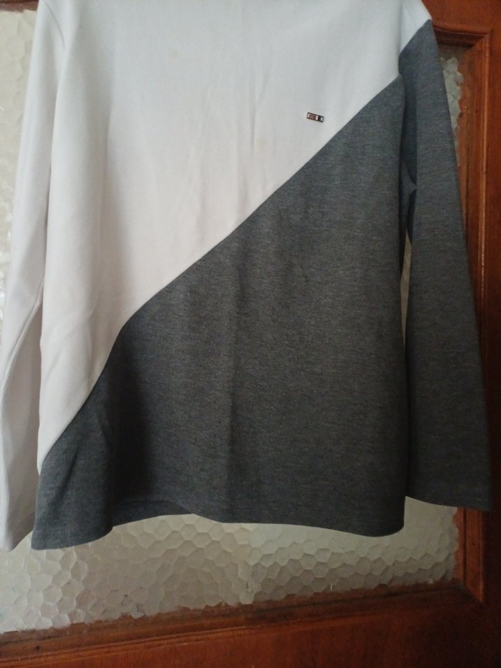 Gri kadin Pamuklu Uzun Kollu Sweatshirt - Görsel 5