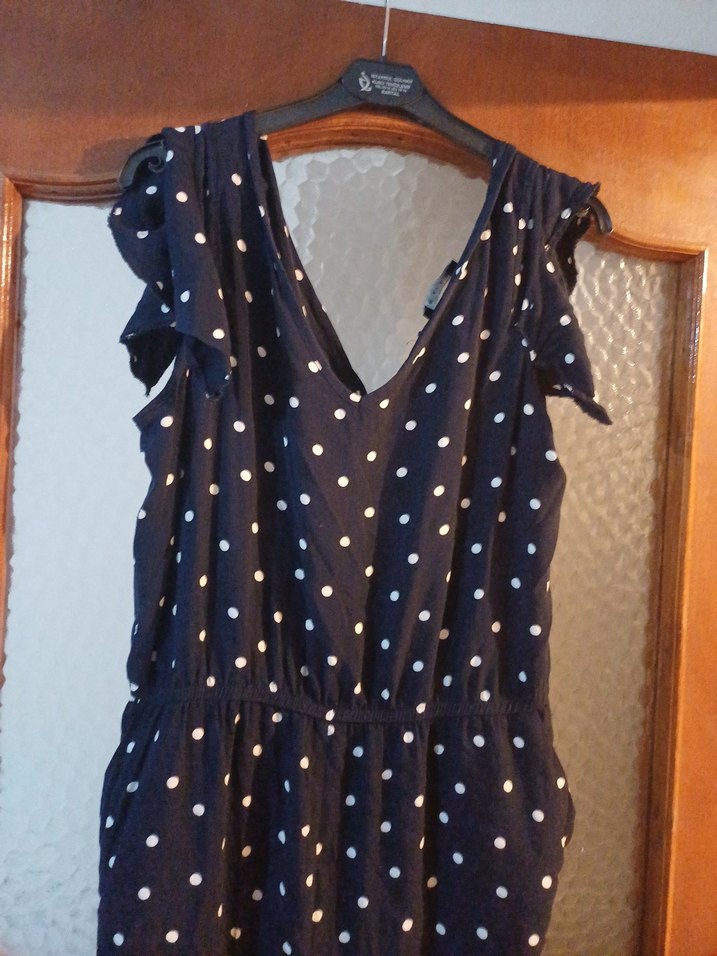 Lacivert Puantiyeli Tulum - Görsel 3