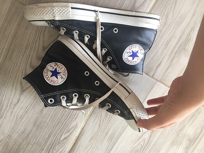 Converse Siyah deri converse