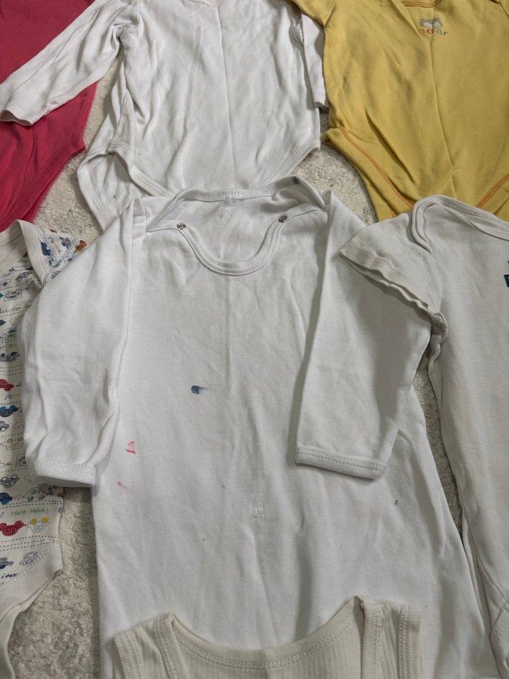 Bebek Erkek Pamuklu Uzun Kollu Beyaz Body - Görsel 4