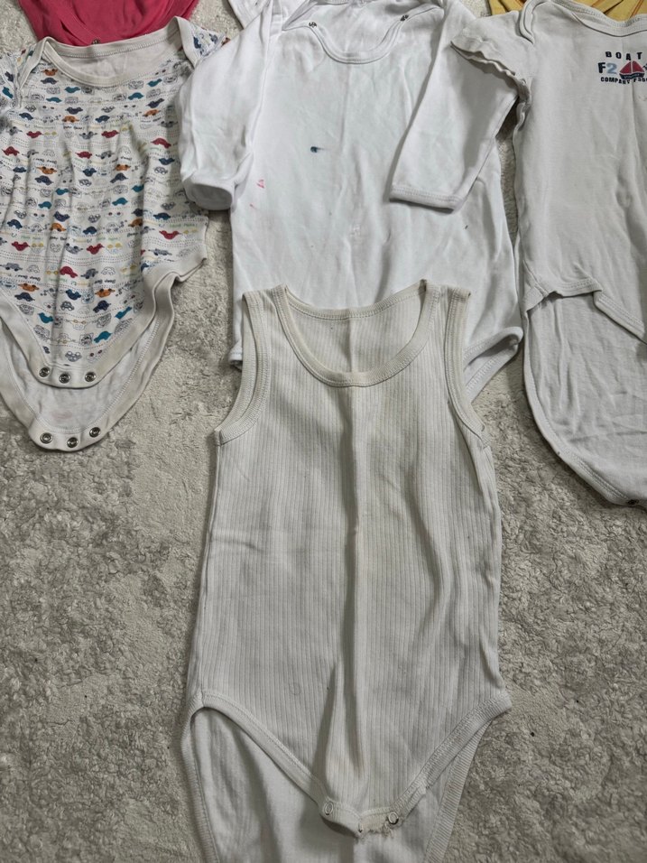 Bebek Erkek Pamuklu Uzun Kollu Beyaz Body - Görsel 2