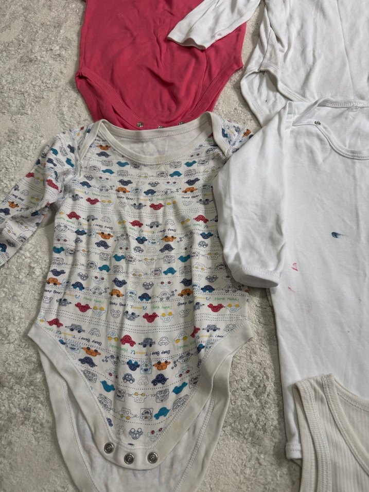 Bebek Erkek Pamuklu Uzun Kollu Beyaz Body - Görsel 3