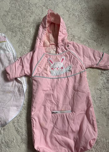 Kız Bebek Nakışlı Pembe Uyku Tulumu - Görsel 2