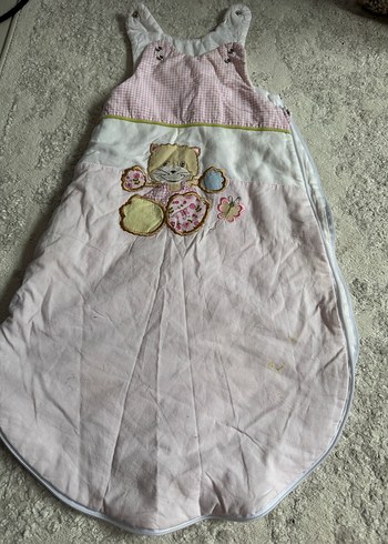 Kız Bebek Nakışlı Pembe Uyku Tulumu - Görsel 6