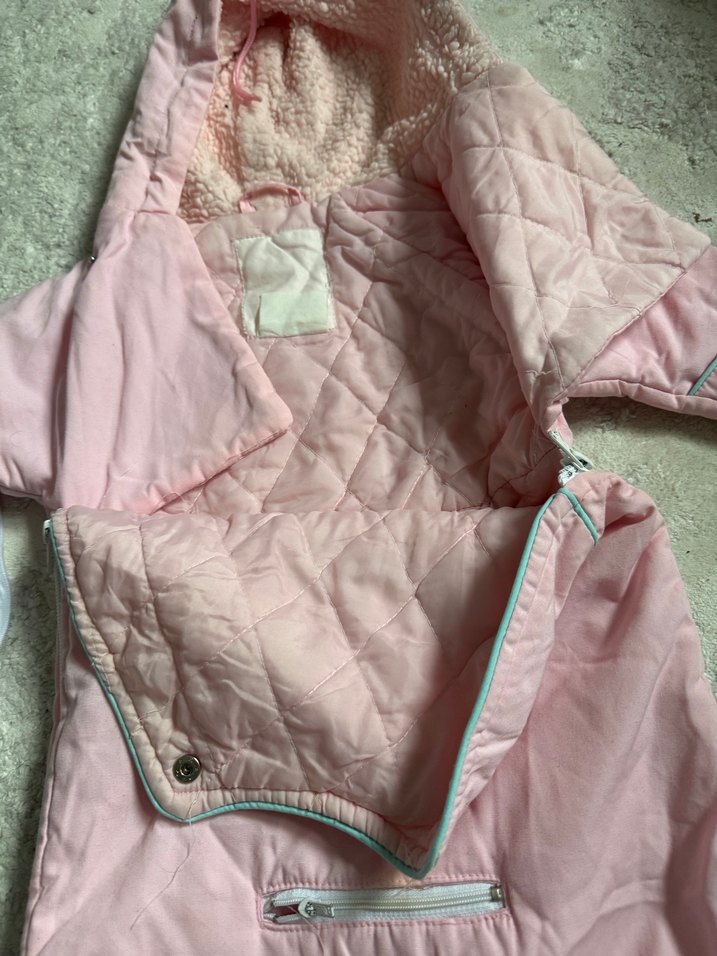 Kız Bebek Nakışlı Pembe Uyku Tulumu - Görsel 3