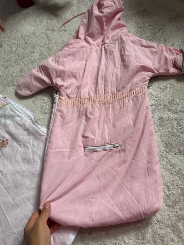 Kız Bebek Nakışlı Pembe Uyku Tulumu - Görsel 5