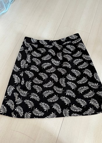 Zebra Desenli Siyah Mini Etek hm