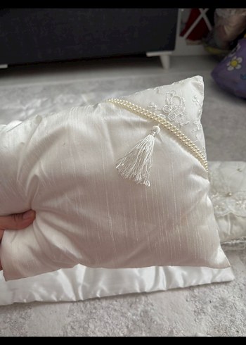 Beyaz Nakışlı Bebek Uyku Seti - Görsel 8