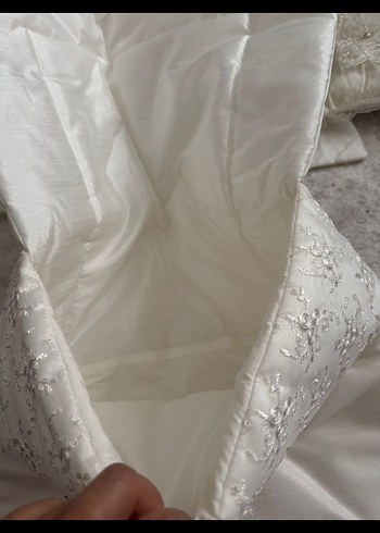 Beyaz Nakışlı Bebek Uyku Seti - Görsel 4