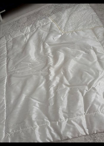 Beyaz Nakışlı Bebek Uyku Seti - Görsel 5